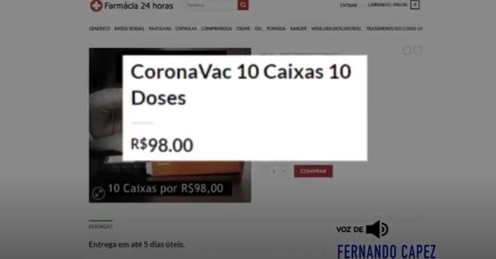 Anúncio Coronavac - Leste Online