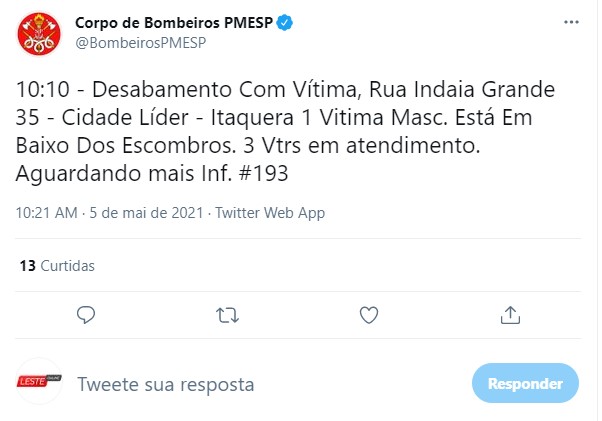 Print Bombeiros - Leste Online